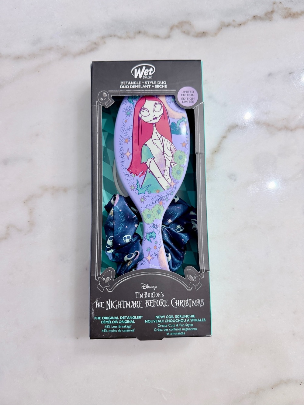 Wetbrush Nightmare Before Christmas limited edition brush/scrunchie style duo